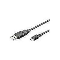 USB Cable - Microconnect - Type A (M) to Micro-USB Type B (M) - 60 cm - Black - 4 Pins