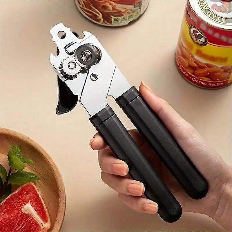 1 Piece, Powerful Multi-purpose Manual Can and Bottle Opener Stainless Steel Can Opener Ideal for Home Kitchen and Restaurant Us