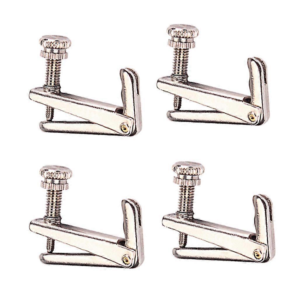 4pcs Violin Fiddle String Adjusters for 3/4 4/4 Violin Replacement Accessory