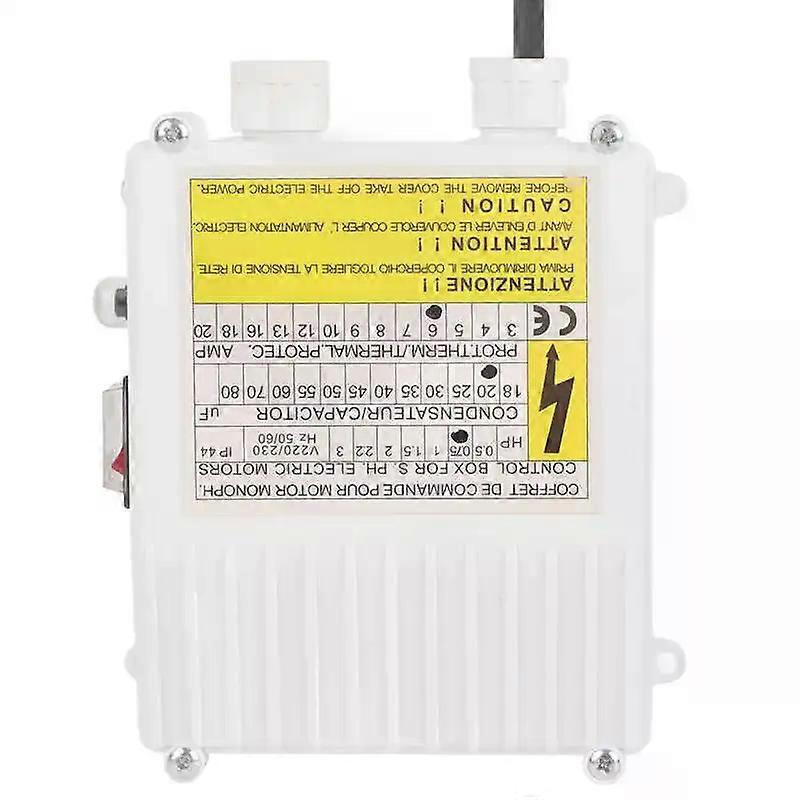 ABS Pump Control Box Bulit in Thermal Protection Circuit Breaker Controller for Deep Well Submersible Household Suction Pumps