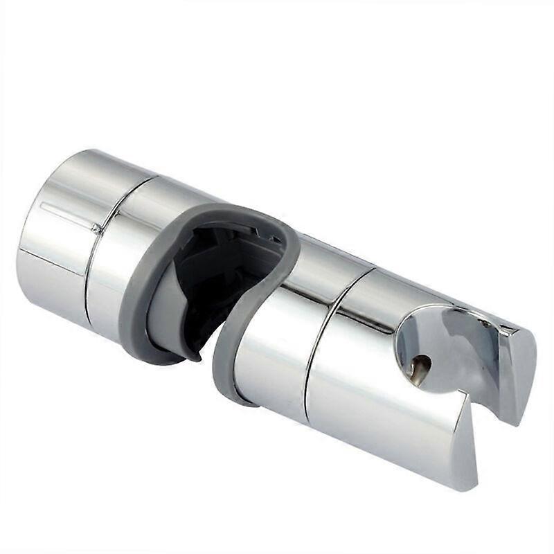 Modern Shower Head Bracket, Adjustable Height 360 Degree Rotation Chrome Finish for 18-25mm Shower Riser Rails, ABS Material Universal Compatibility