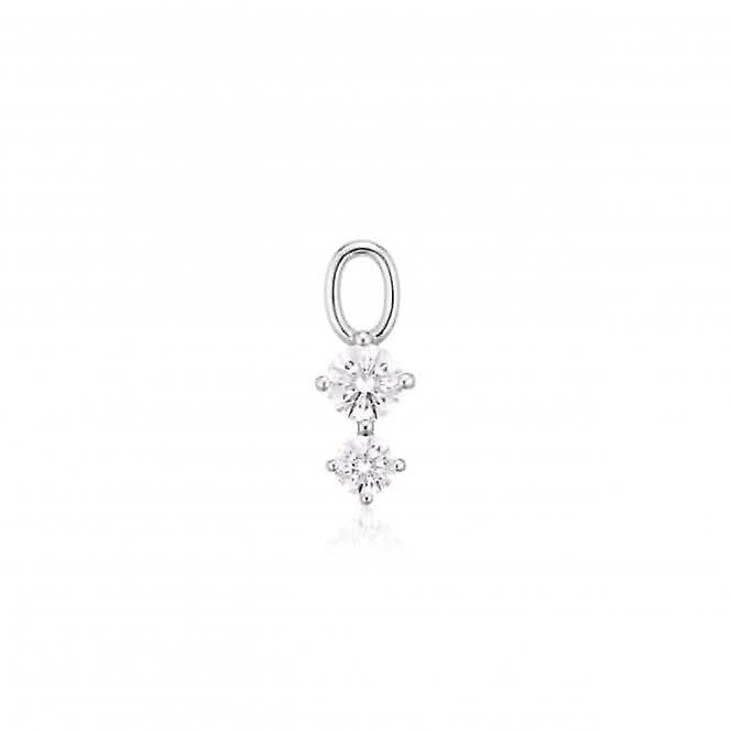 White Zirconia Circolo Due Earring Charm SJ-CH2372-CZ