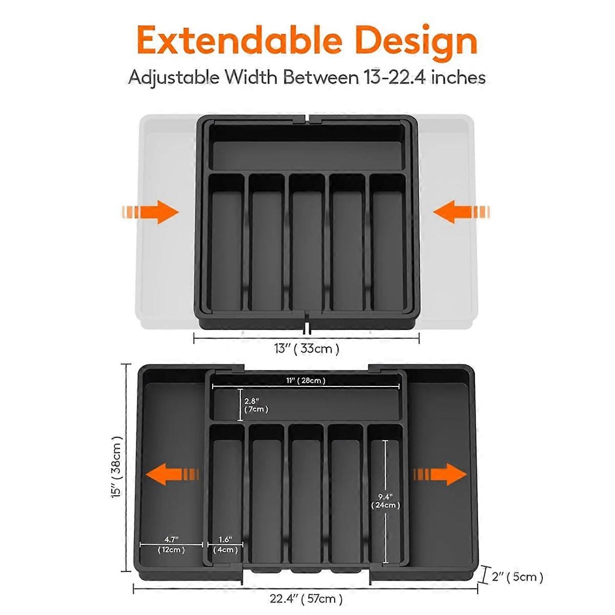 Expandable Cutlery Drawer Organizer Silverware Cutlery Drawer Tray