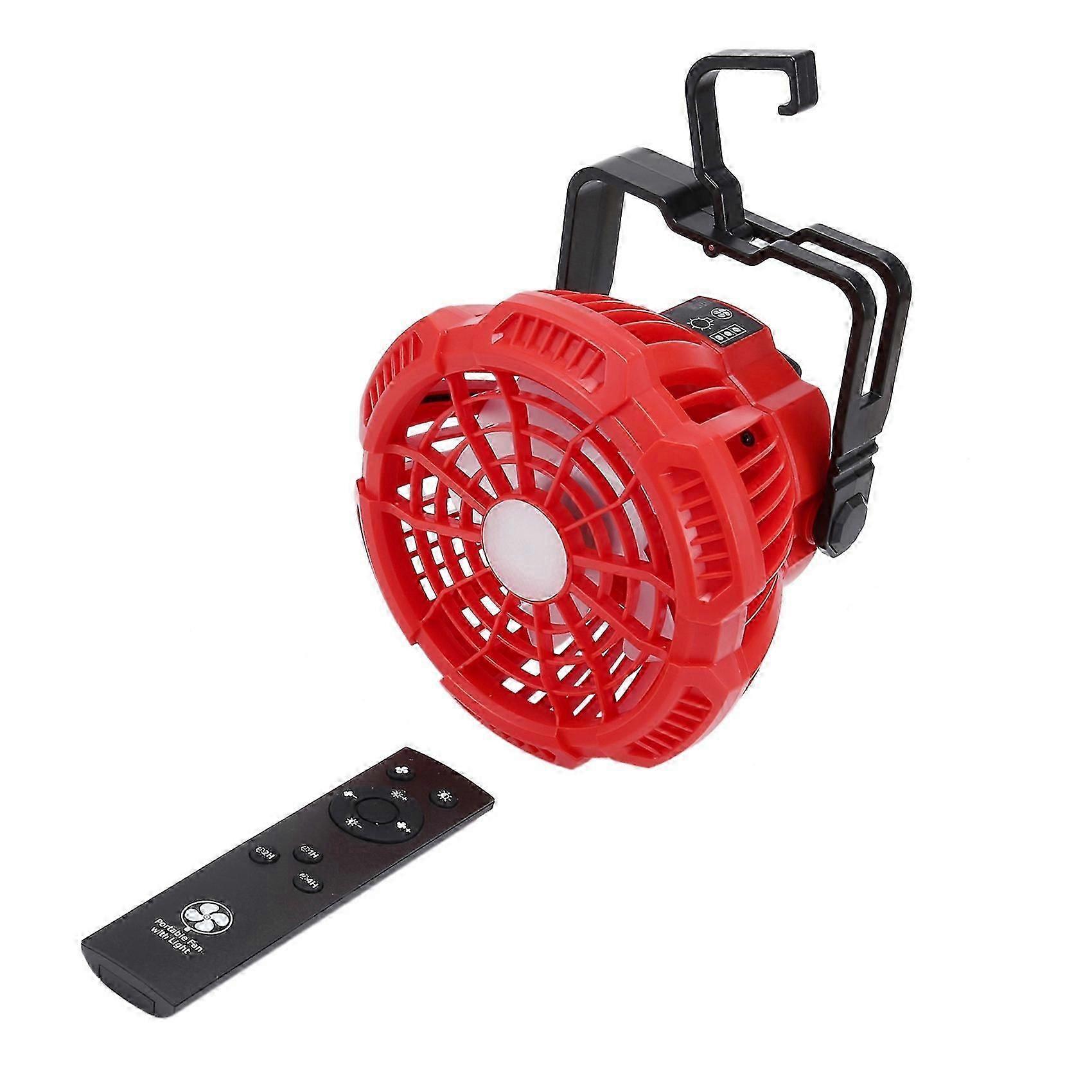 2026 New External Battery Ceiling Fan Suitable for 14.4-18V Lithium Battery with Light(C)