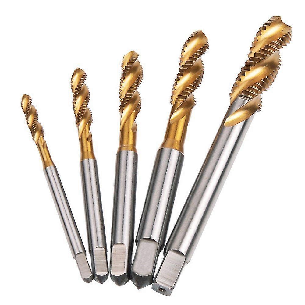 Spiral Pointed Taps Tapping Hss 5Pc Machine Screw Tap M3 M5 M6 M8