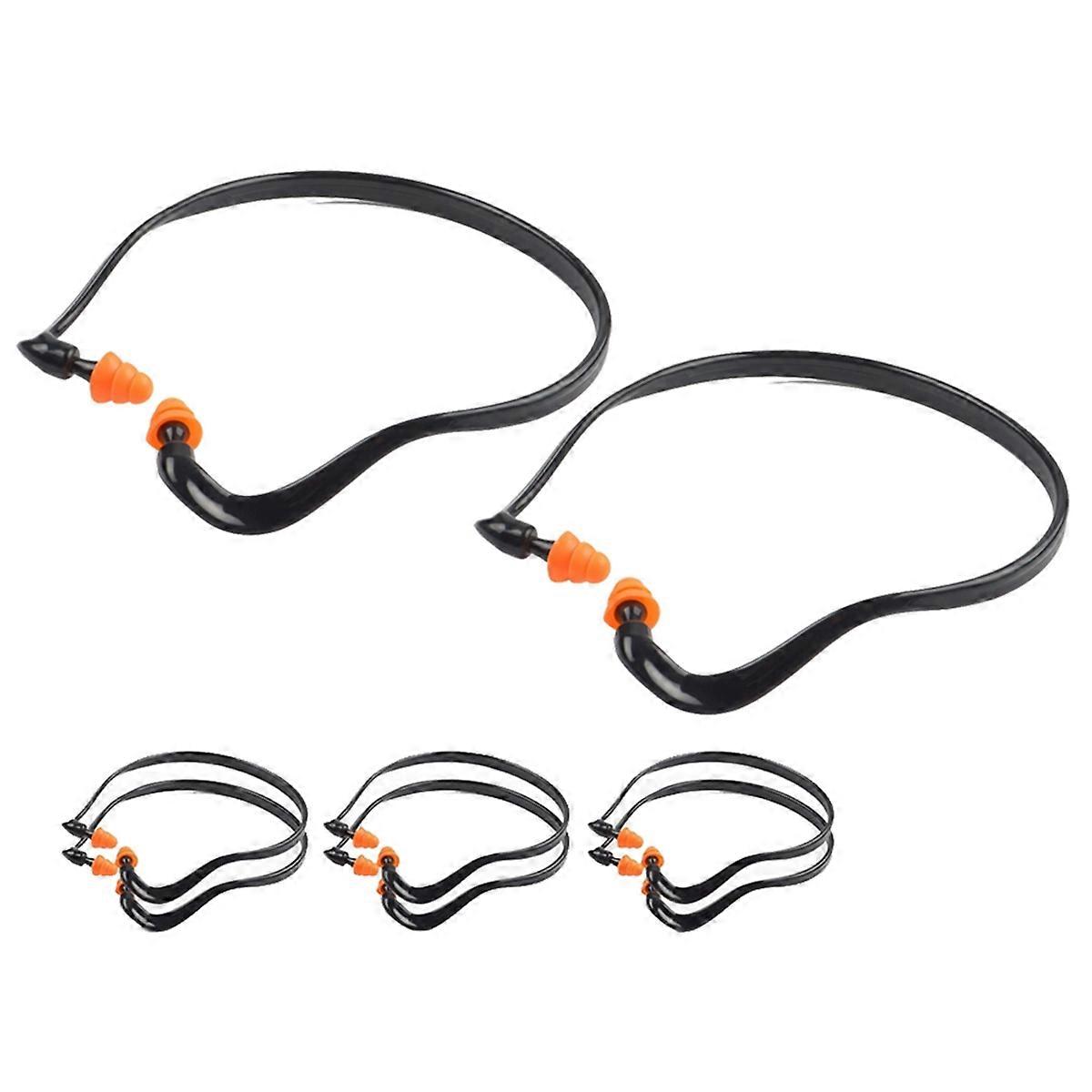 8 bouchons d’oreille Pcs Banded for Hearing Protection Protection auditive lavable réutilisable avec embouts en silicone fo