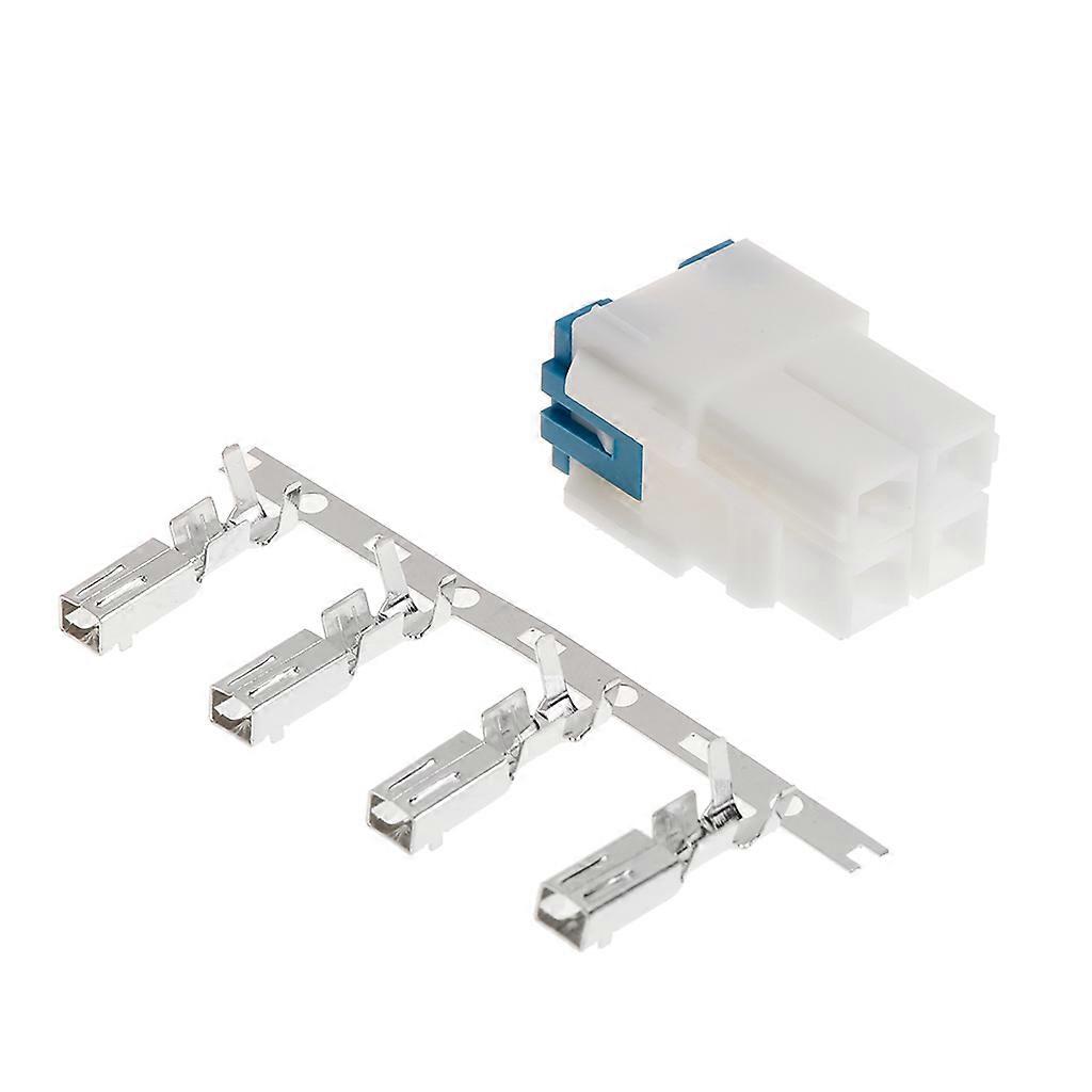 4 Pin Short Wave Radio Power Supply Socket Cable Cord Connector for ICOM IC-7000 White