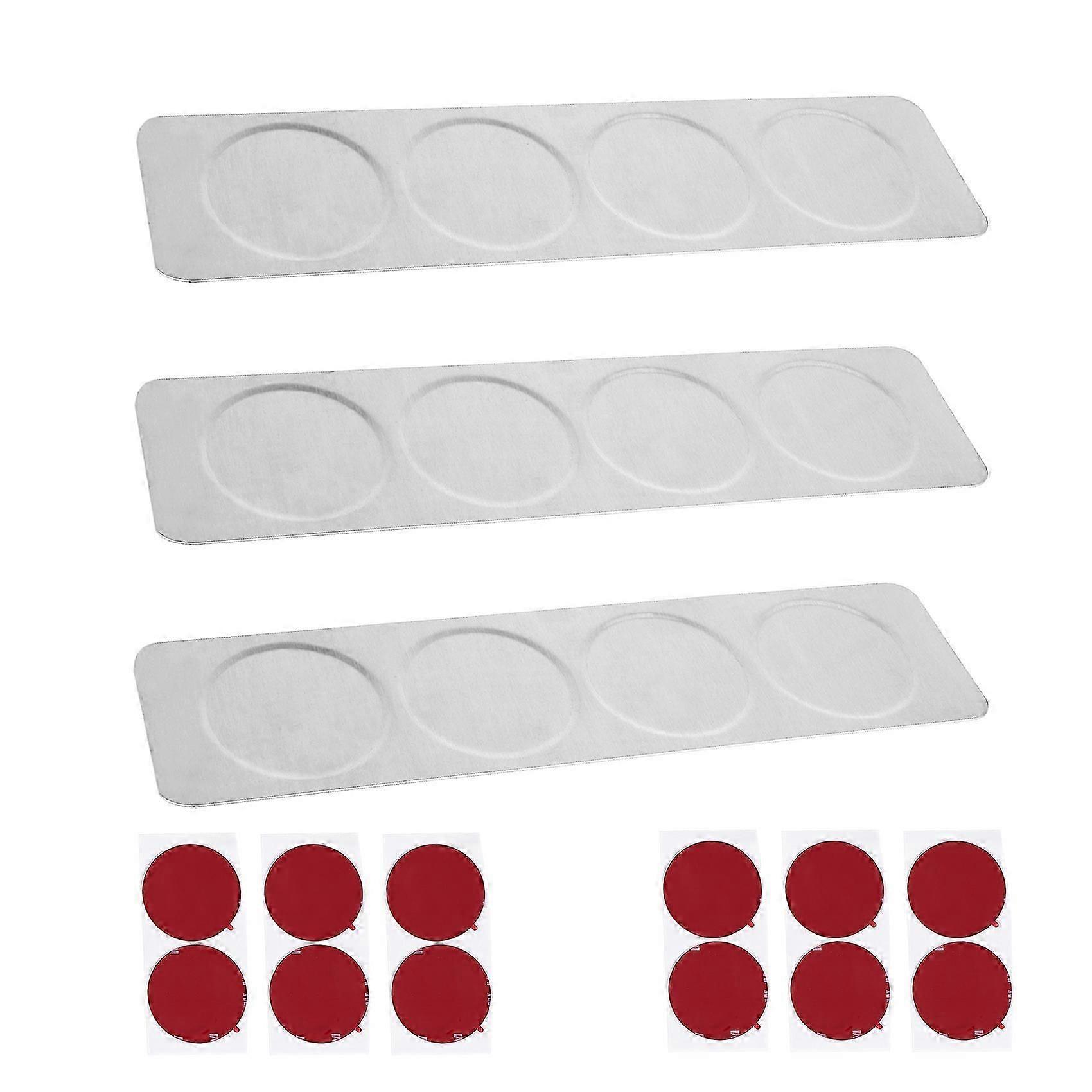 Magnetic Spice Jars Rack Stainless Steel Spice Jars Wall Plate Base Wall Mounted Base for Magnetic