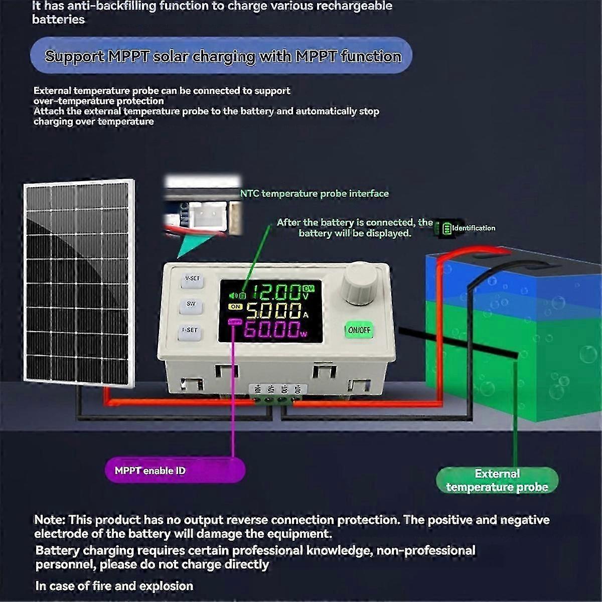 SK150X DC Adjustable Voltage Regulated Power Supply+Remote 150W Constant Voltage Constant Current Solar Charging Module