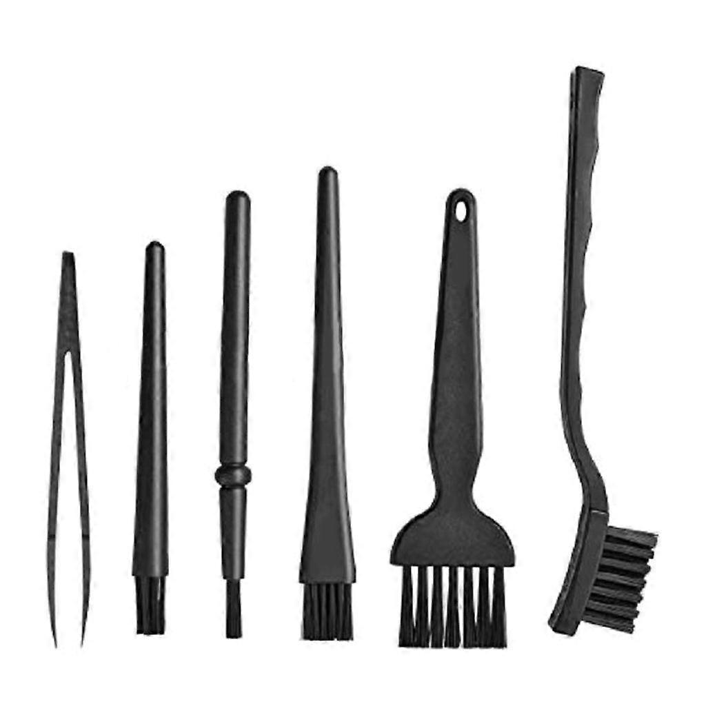 1Set Anti Static Brushes, Portable Plastic Handle Cleaning Keyboard Brush Kit