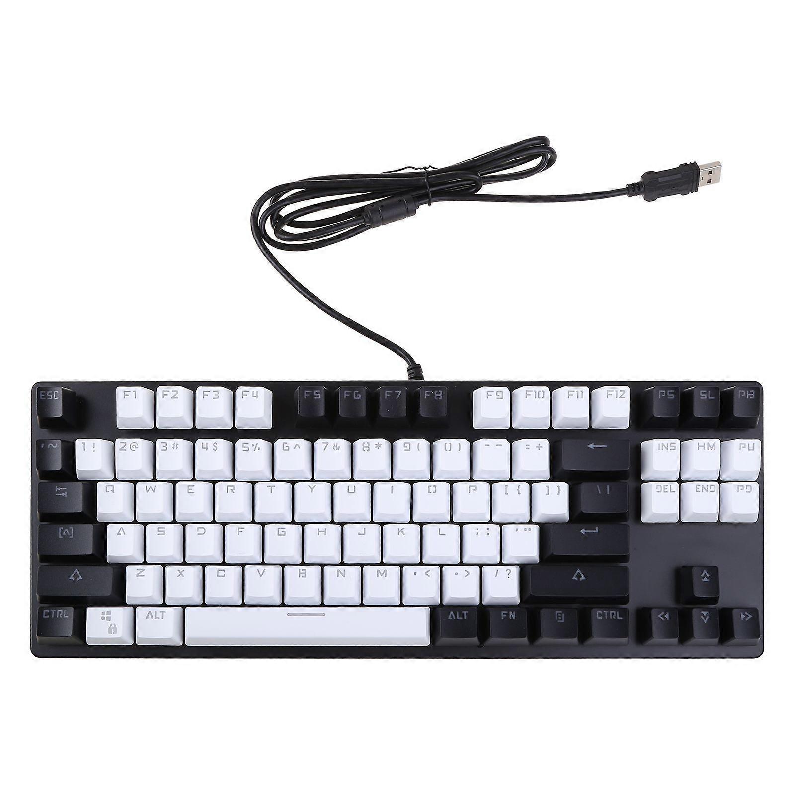 K550 Punk Mechanical Keyboard 87-key Green/Red Axis Gaming Competitive Keyboard