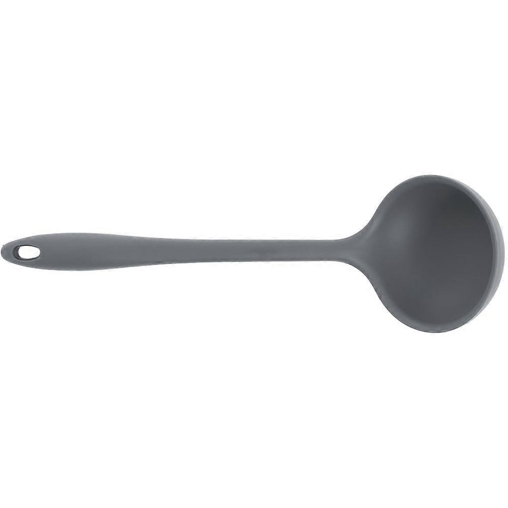 H3900GY Silicone Ladle 5 Oz Heat Resistant Cooking Tool for Non-Stick Cookware, Gray Color, BPA-Free