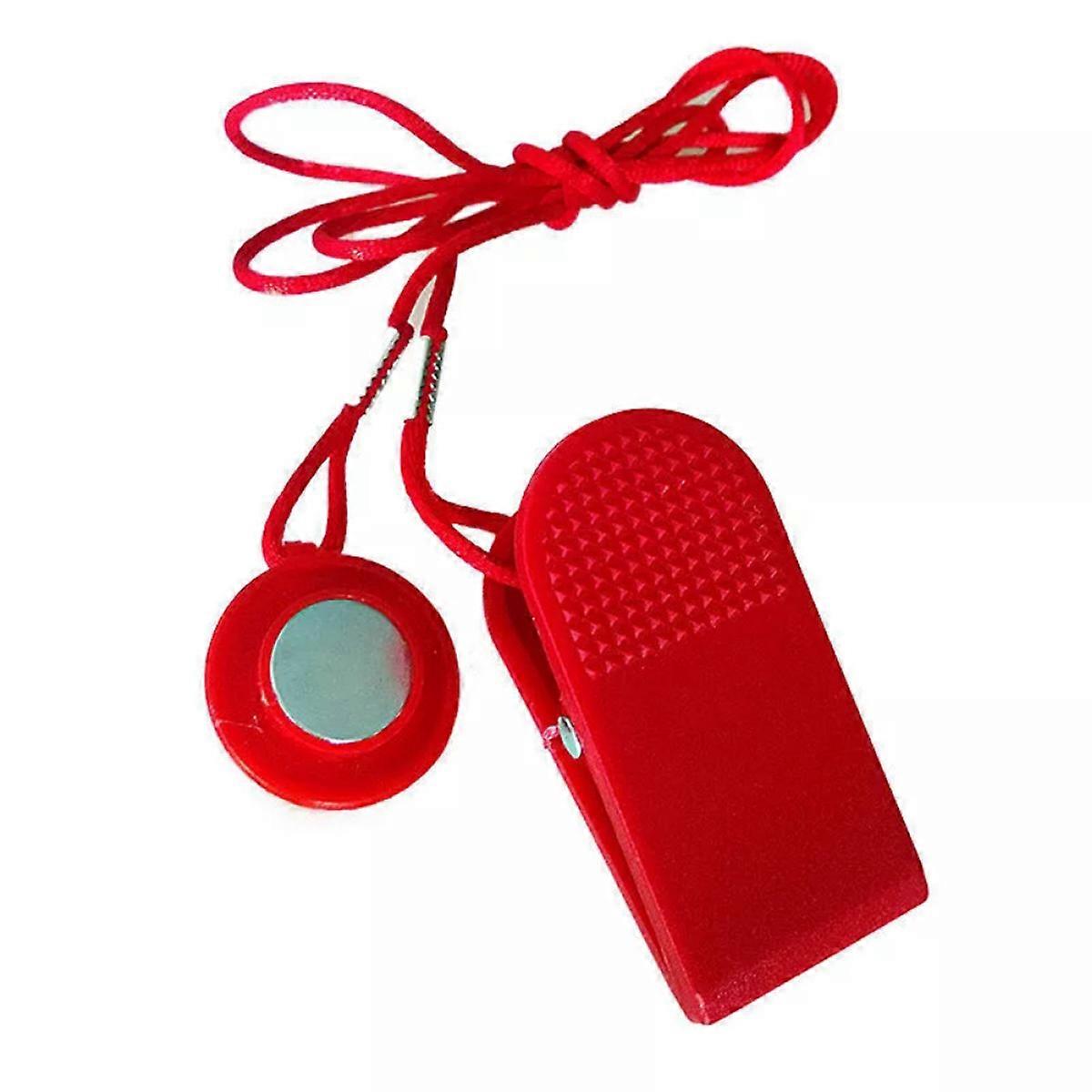 Compact Treadmill Safety Key, Universal Lightweight Emergency Shut Off Device With Magnetic Connection, Strong Clip And Durable Braided Rope For