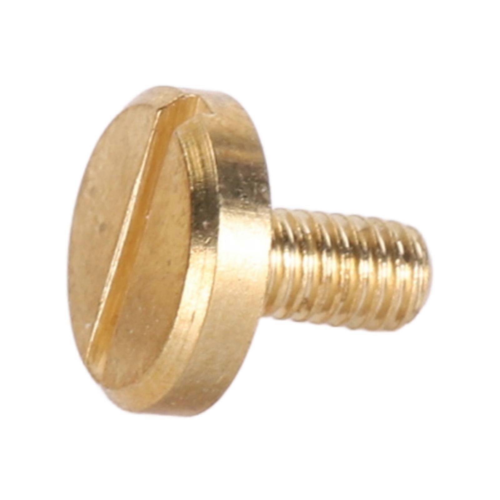 50pcs Decorative Rivets, 50pcs Slotted Flat Head Screws, Brass Rivets for DIY Leathercraft Bookbinding, 8 x 6mm Rivets