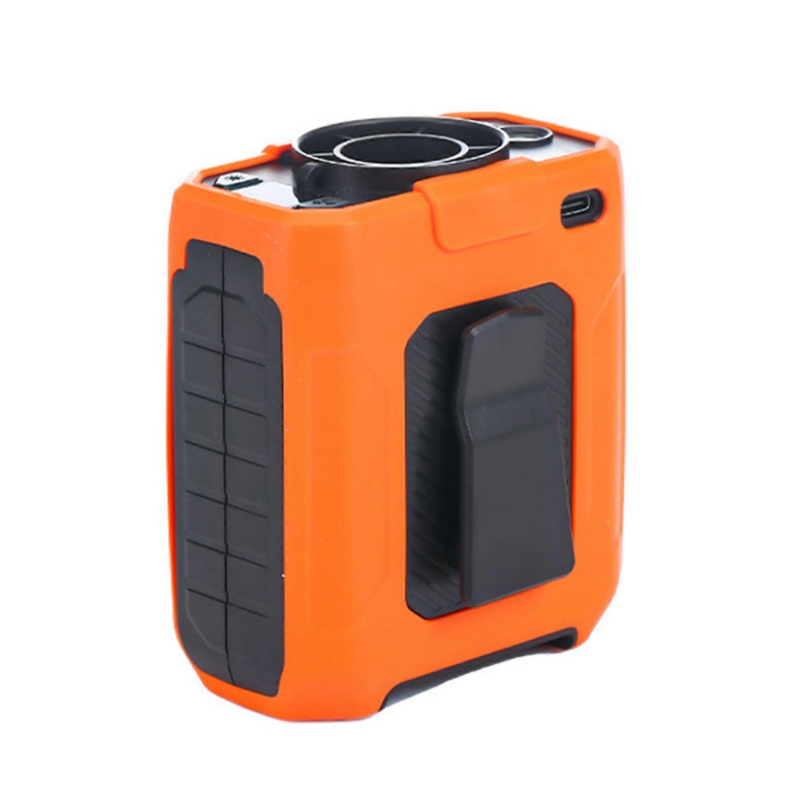 Portable Waist Clip Fan 10000mAh Outdoor Cooling Fan Strong Airflows Rechargeable Air Conditioner Coolers Enduring orange color