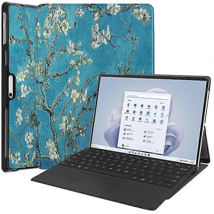 Compatible pour Microsoft Surface Pro 10 Case PU Cuir Motif Impression Support FolioTablet Cover