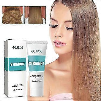 2 stuks eelhoe eiwit straightening hair cream voor het gladstrijken van fury splitting repareren beschadigd haar niet trekken straightening H