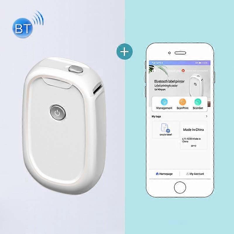 L11 Thermal Label Printer Home Bluetooth Portable Label Machine without Paper
