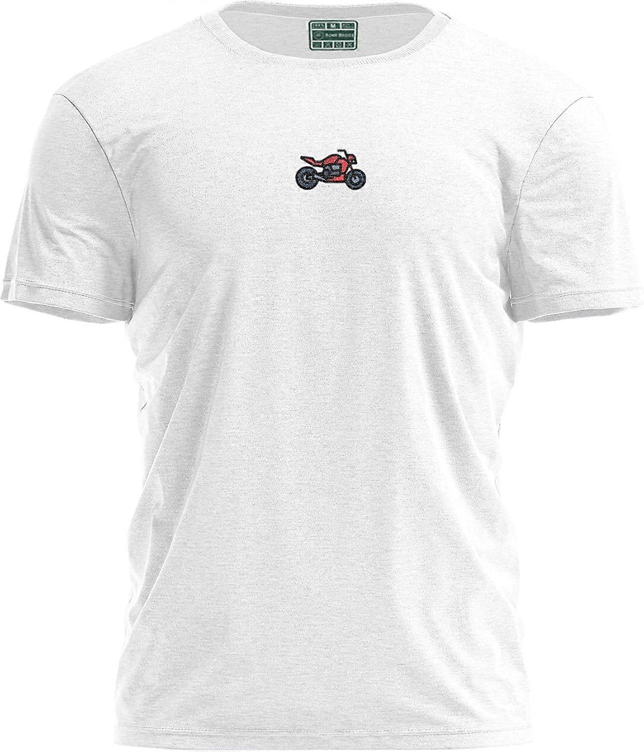 YC-Unisex White Crewneck Cotton T-Shirt: High-Stitch Density, Classic, Hard-Wearing