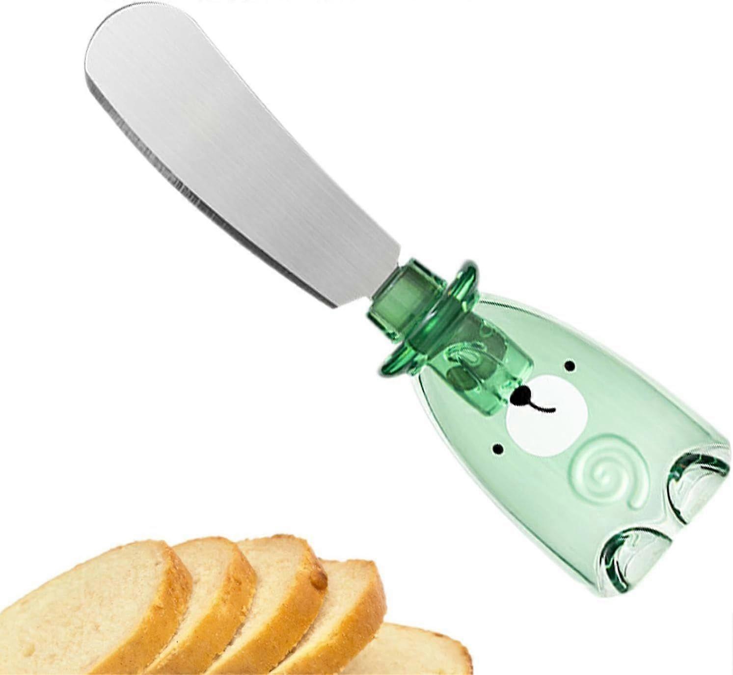 Peanut Butter Spatula - with Bear Handle Peanut Butter Maker,Spreadable Butter Spreader Knife Hand Butter Cutter Stainless Steel Hand Butter Cutter fo