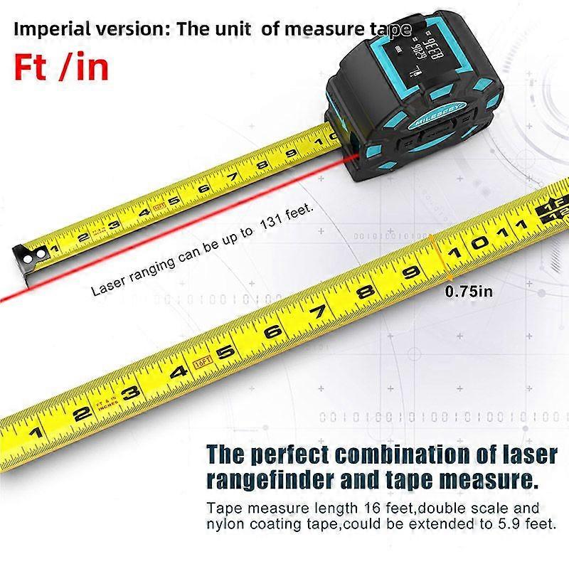 Mileseey DT10 / DT11 Laser Telescopic Tape Measure 2-in-1 Digital Distance Rangefinder with Anti-drop LCD Display,Magnetic Hook