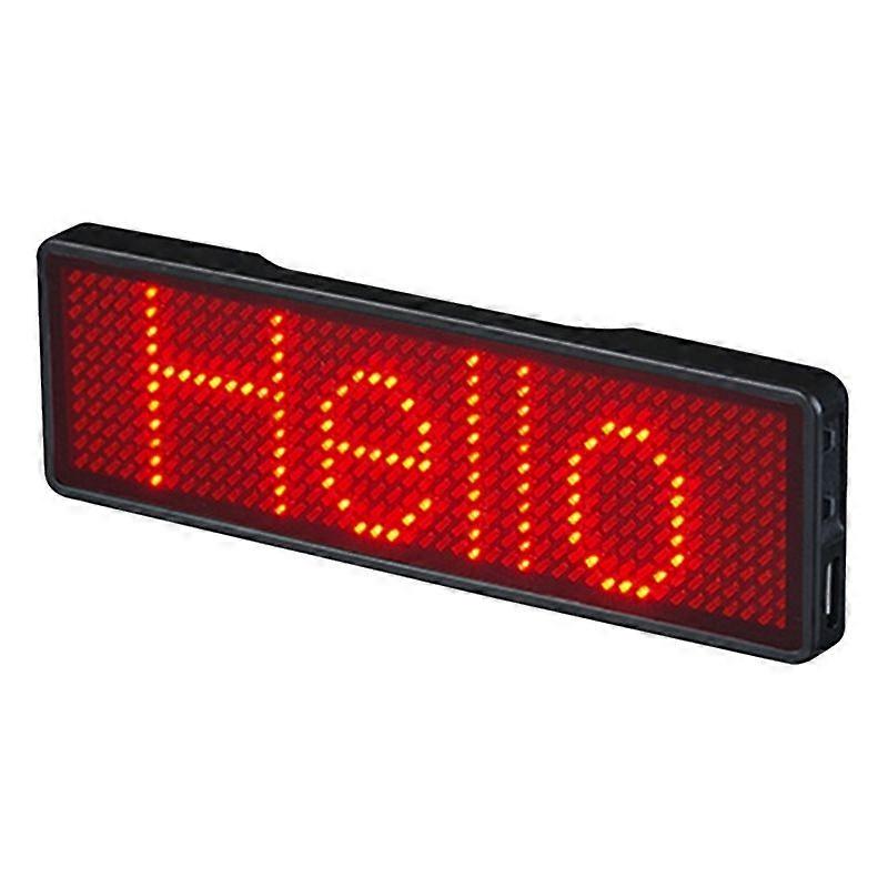 Bluetooth LED Name Badge Rechargeable Light Sign DIY Programmable Scrolling Message Board Display LED,Type 2