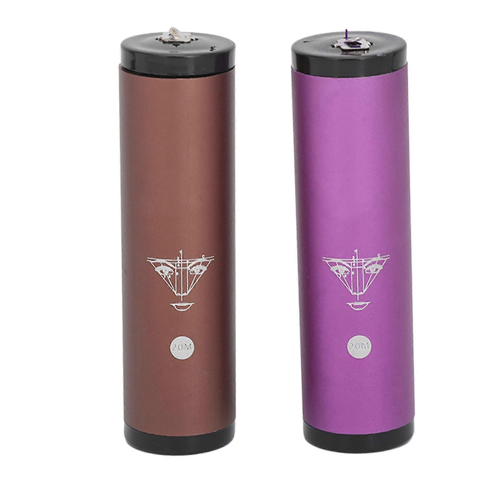 2PCS Semi Permanent Mapping String 65.6ft Microblading Pre Inked Mapping String Bottle Brown Purple