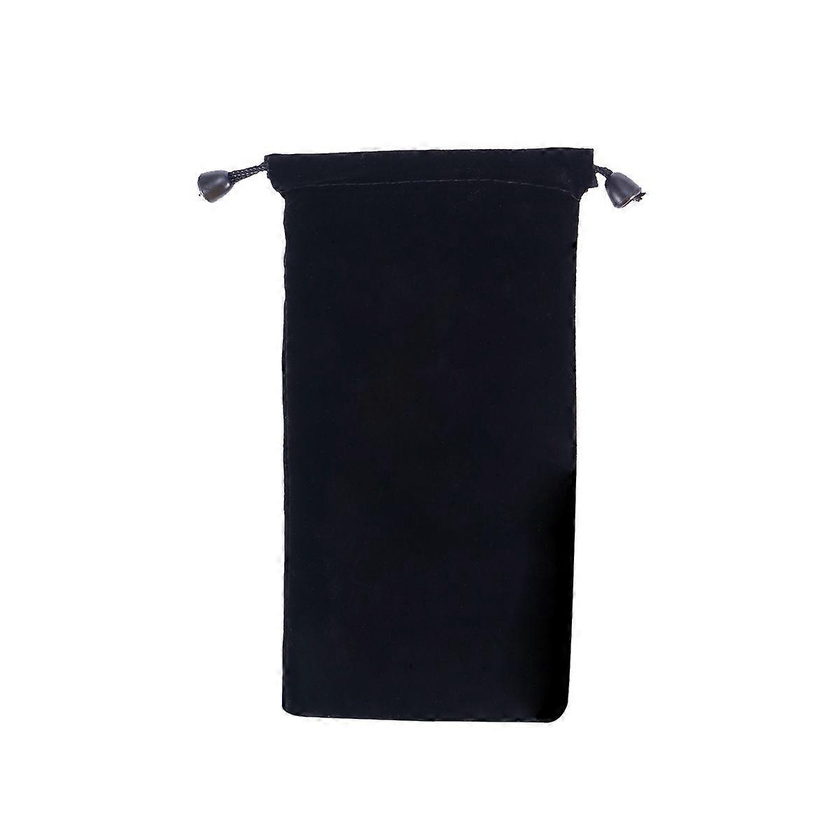 2ピースブラッククロスウォッチ収納バッグジュエリーポーチ巾着袋