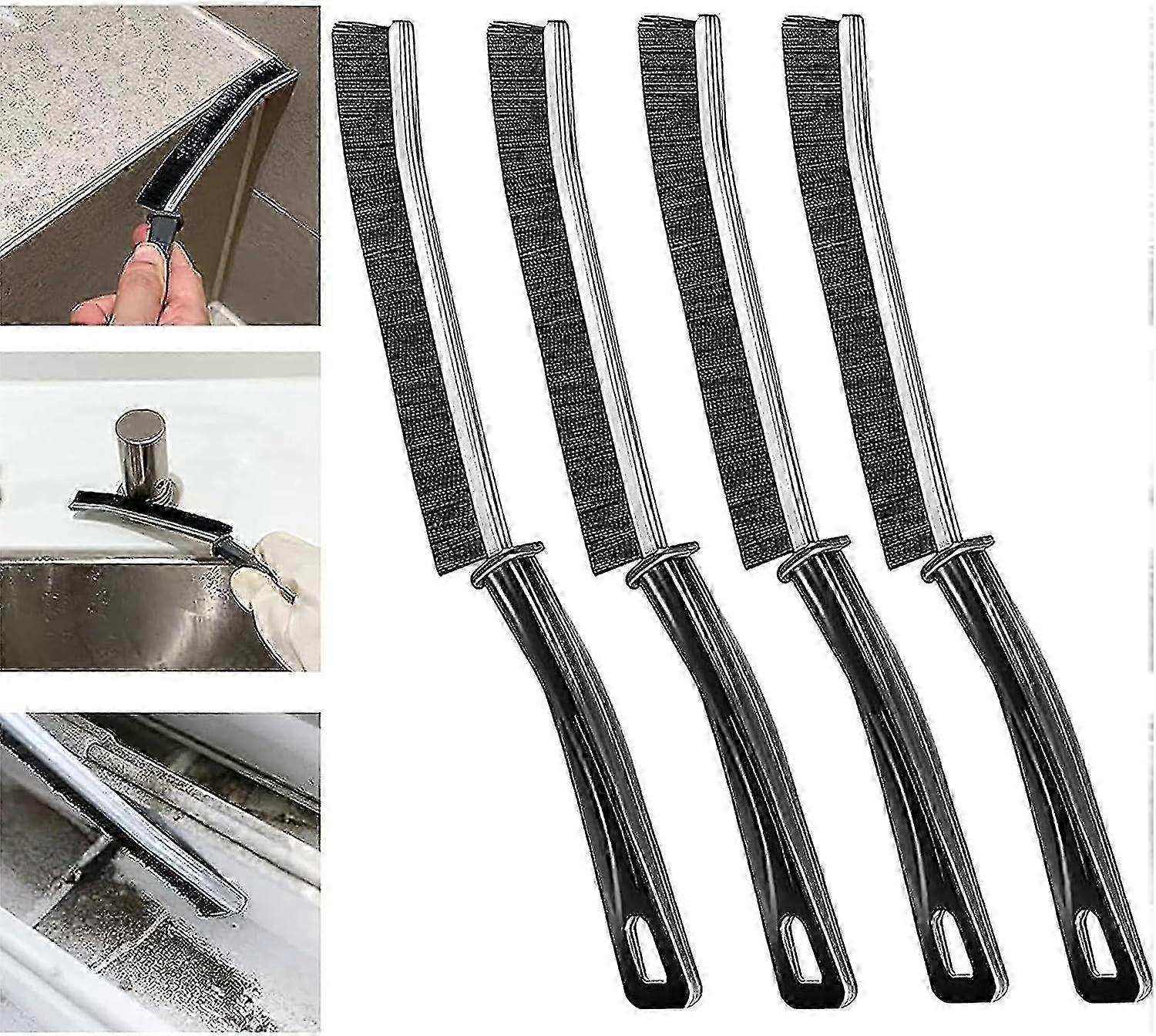Set de 4 brosses de nettoyage multifonctionnelles pour la salle de bains et les zones difficiles d’accès