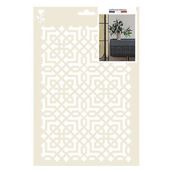 GRAINE CREATIVE Stencil decor - Marrakech - Plastic - Reusable - Beige