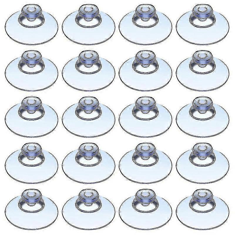 100 διαφανείς βεντούζες συμβατές με υπαίθριο, κουζίνα, παράθυρο 20mm cy--