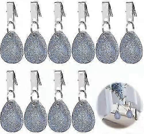 10pcs Tablecloth Weights Teardrop Table Cover Weights Metal Clips