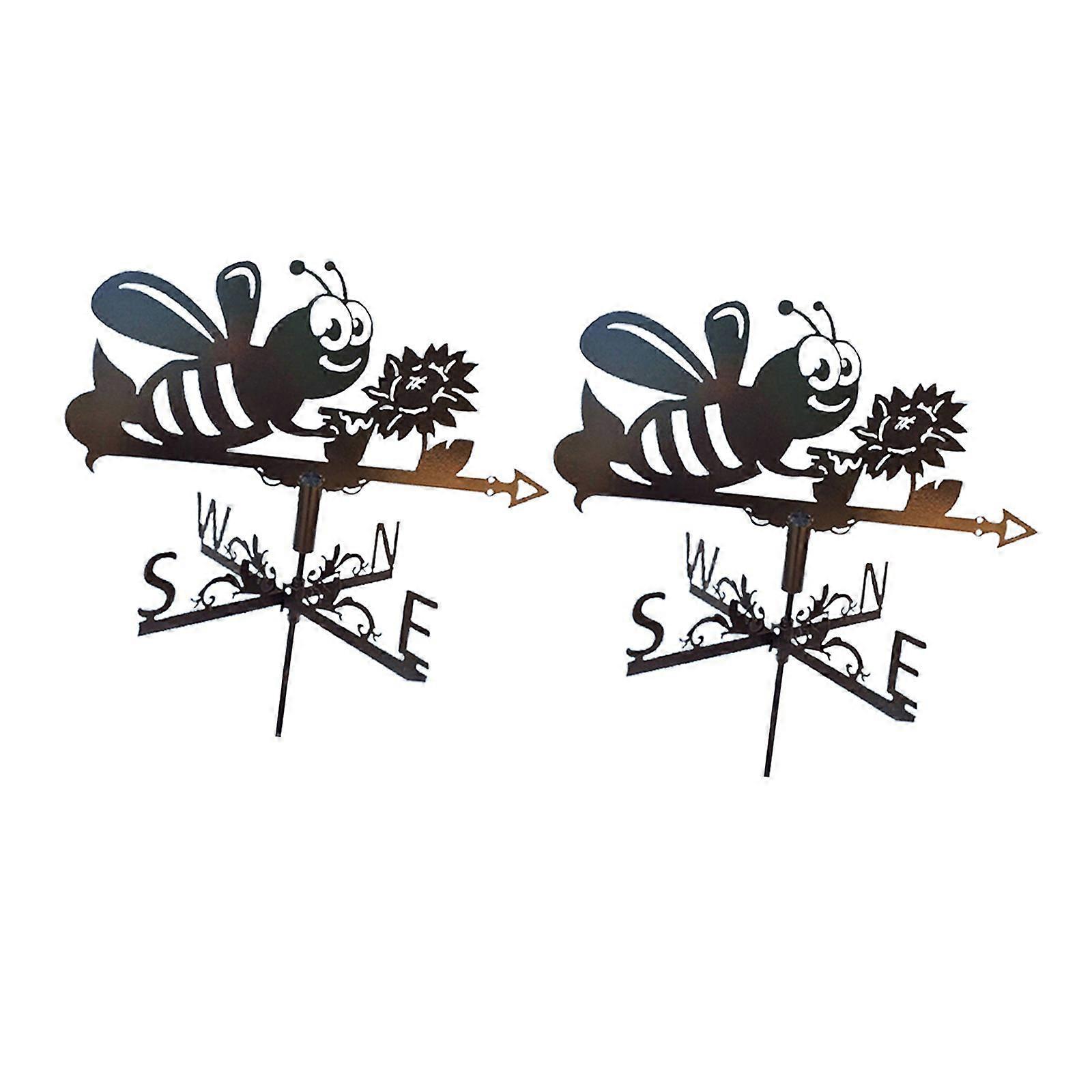 2x holdbare rustfri bi vejr skovl hjem tag dekoration gaver til terrasse