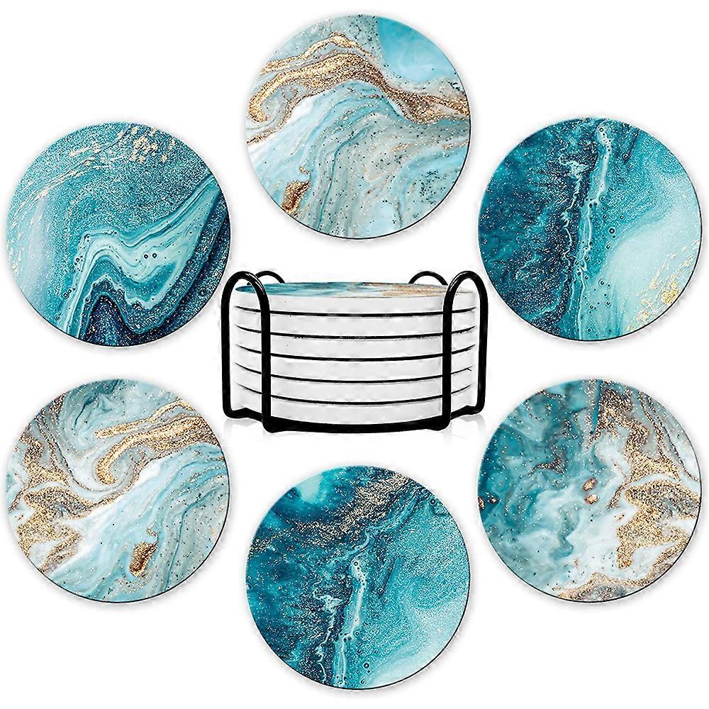 Funny Drink Coasters with Holder for Cold Drinks Wine Mugs and Cups Table top Protection