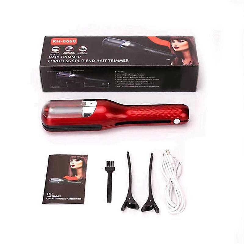 Removedor de Cabelo com Pontas Duplas Reparação de Cabelo Danificado Cuidados com o Cabelo Vermelho