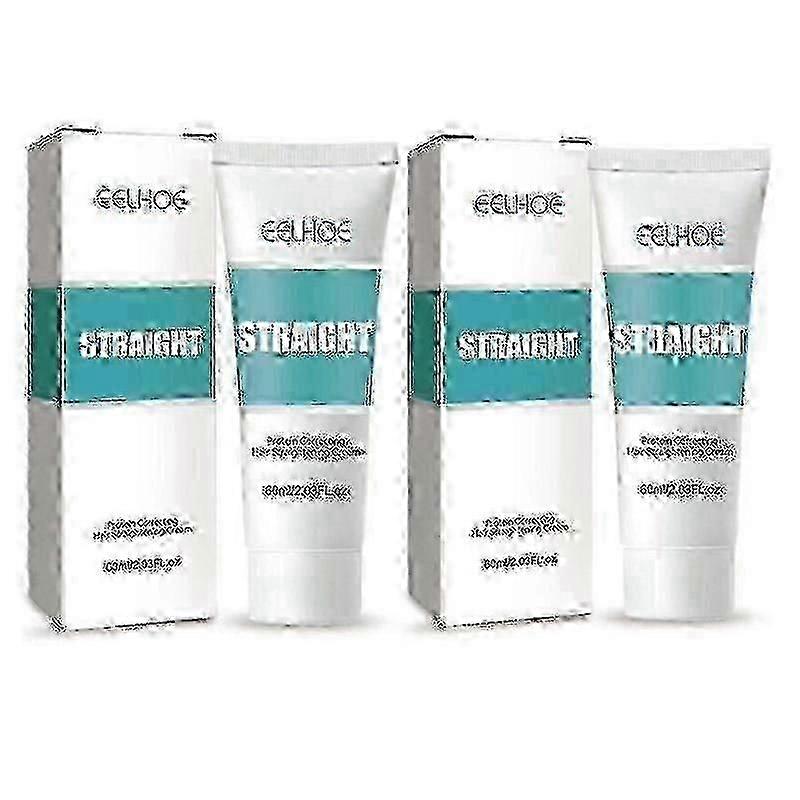 2τμχ Protein Correcting Hair Straightening Cream Απαλή Ίσια Περιποίηση Μαλλιών 60ml -