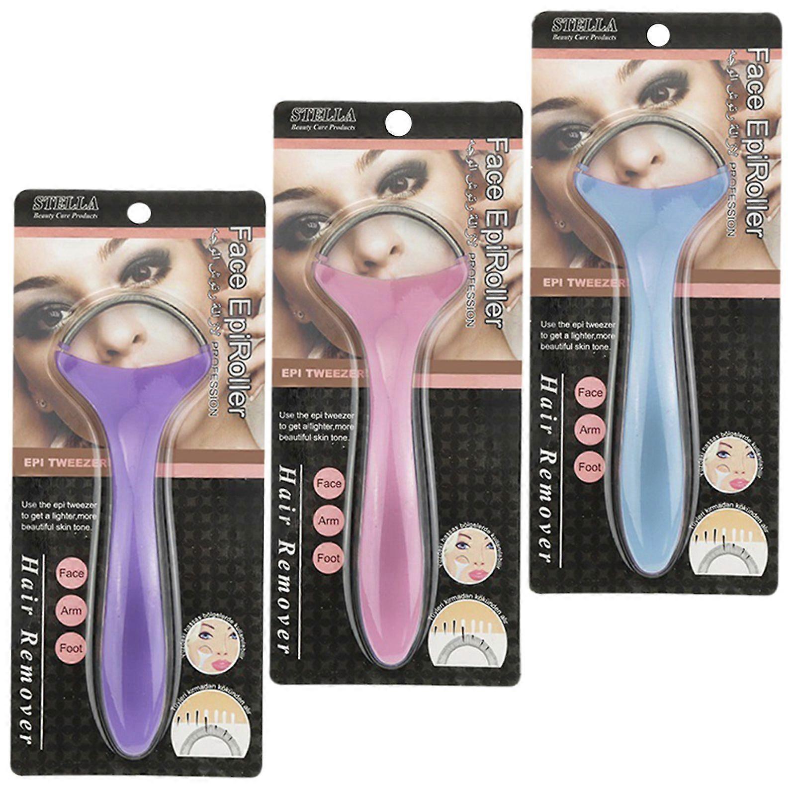 Women Spring Facial Epilator Stick Painless Hair Remover for Face Upper Lip Forehead Cheeks Easy to Use Beauty Tool