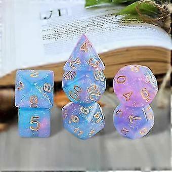 7 Pieces Polyhedral Play Entertainment for Game Playing