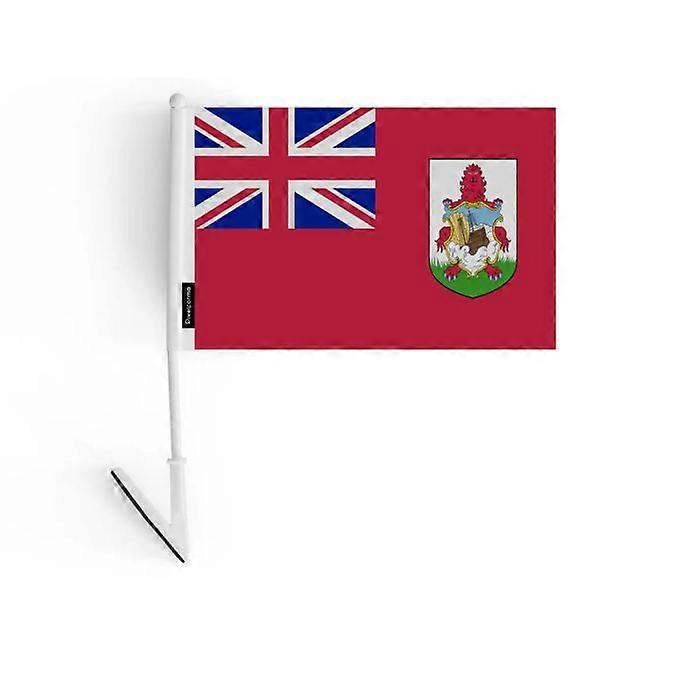 Adhesive Flag – Bermuda – 14 x 21 cm – Soft Polyester – Easy to Stick – 5 pieces