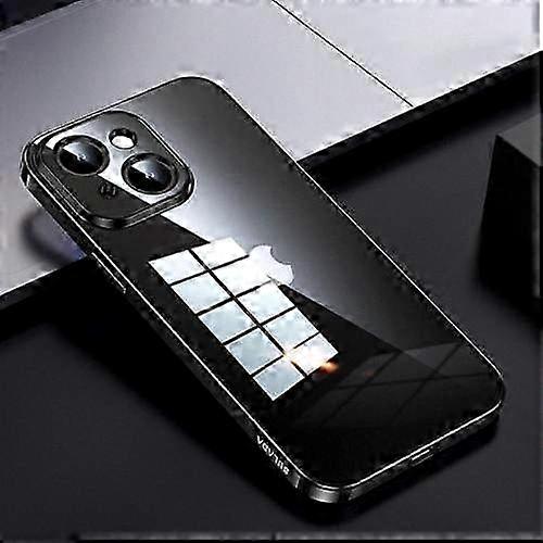 Transparent TPU Mobile Phone Case Compatible with Certain Brands - Shine Through Series Plating for iPhone 15