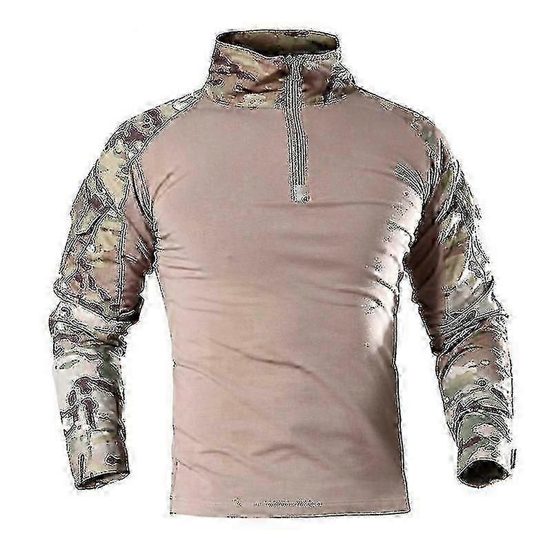 Męska koszula bojowa Army Tactical Military Camouflage Polowanie Paintball T-shirt F74