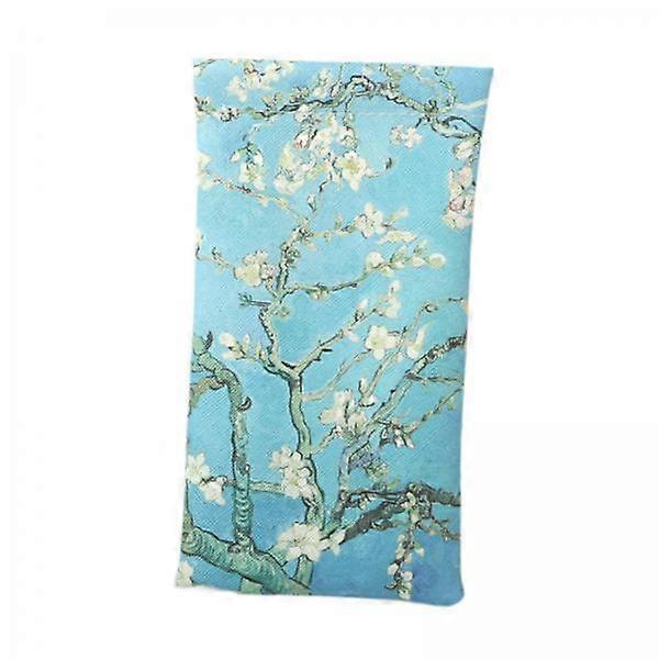 2x Glasses Case Flower Pattern Multipurpose Mouth Snapped