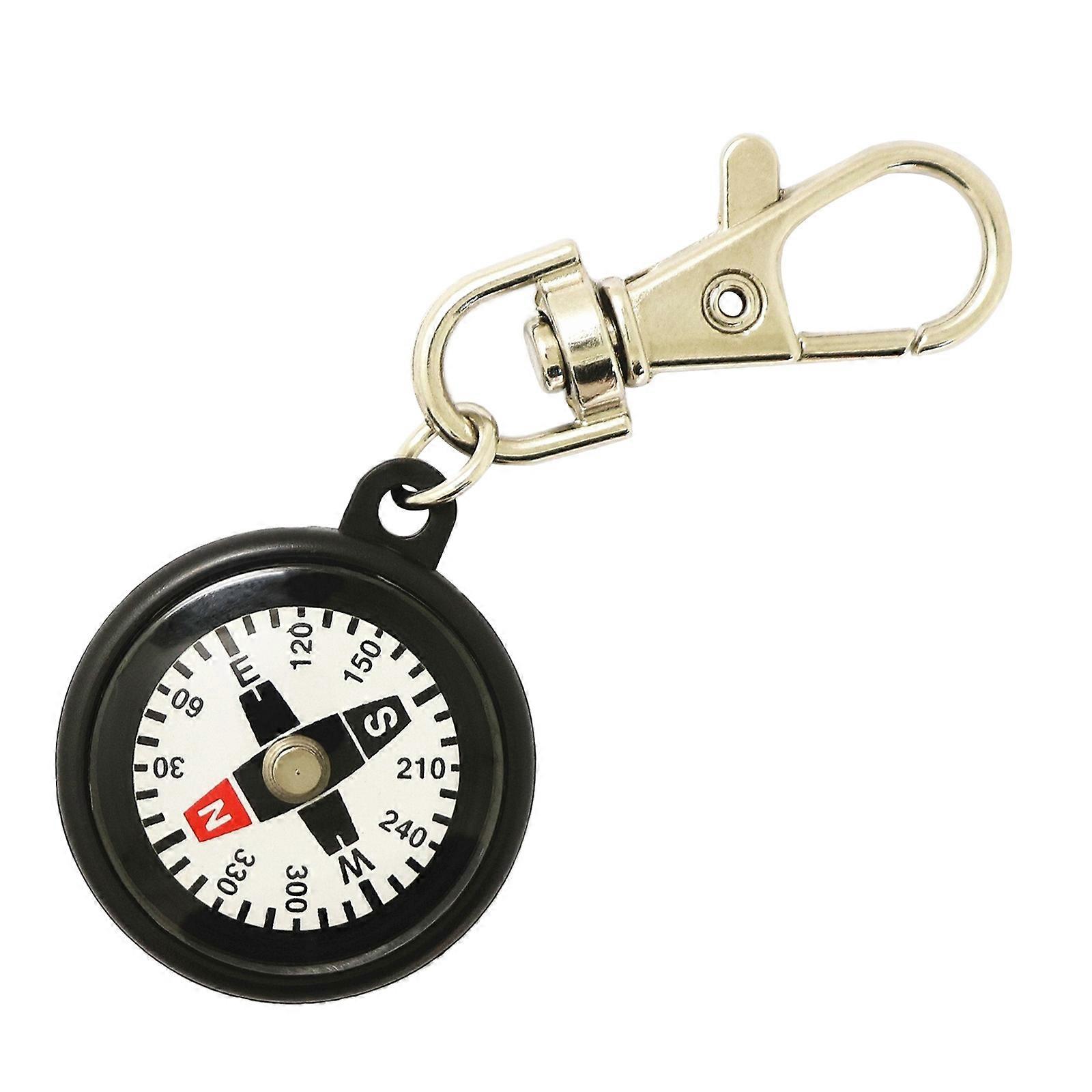 Compass Pendant Backpacking Survival Keychain Compass Portable Hiking Compass Traveling Handheld Compass with Keyring
