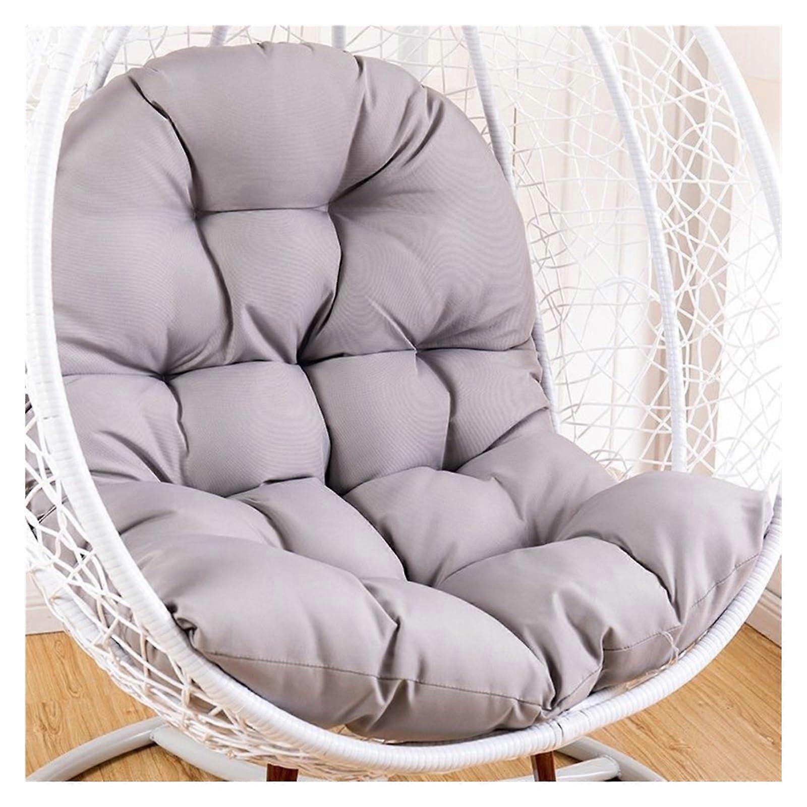 Thick Replacement Cushion for Outdoor Hollywood Swing, Light Grey, 120x80cm, Patio Furniture Accessory