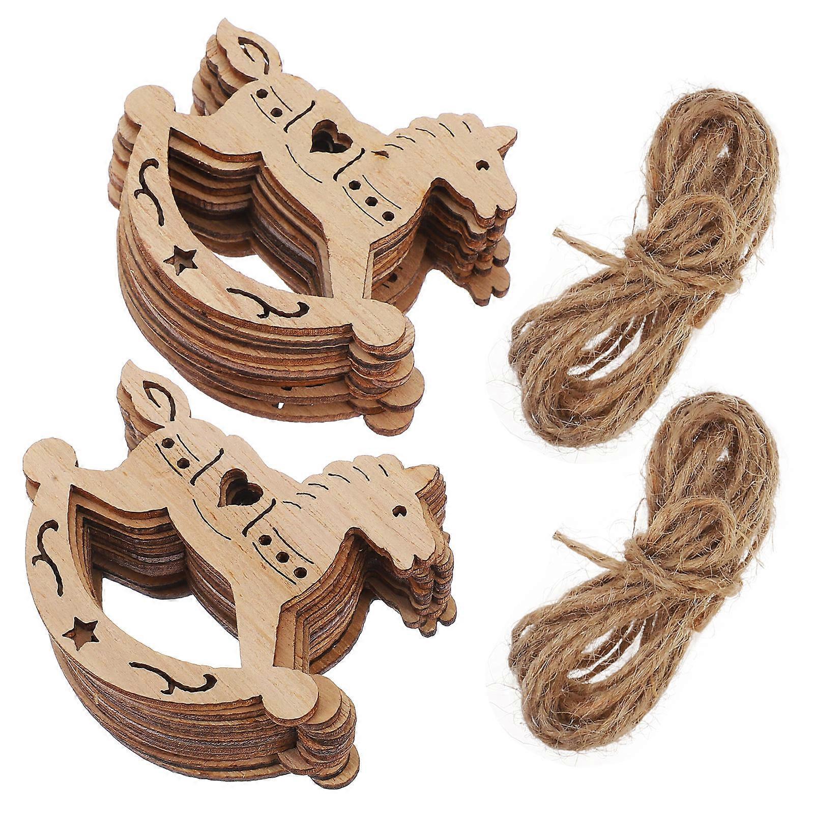 Wooden Ornaments for Festive Use, Ideal for Crafting and Decoration Purposes