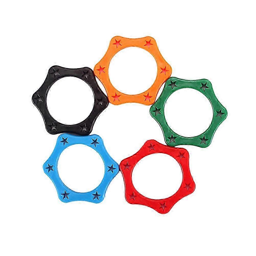 5pcs Plastic Anti Roller Ring Protection for Handheld Wireless Microphone Inside Diameter:35mm Blue 