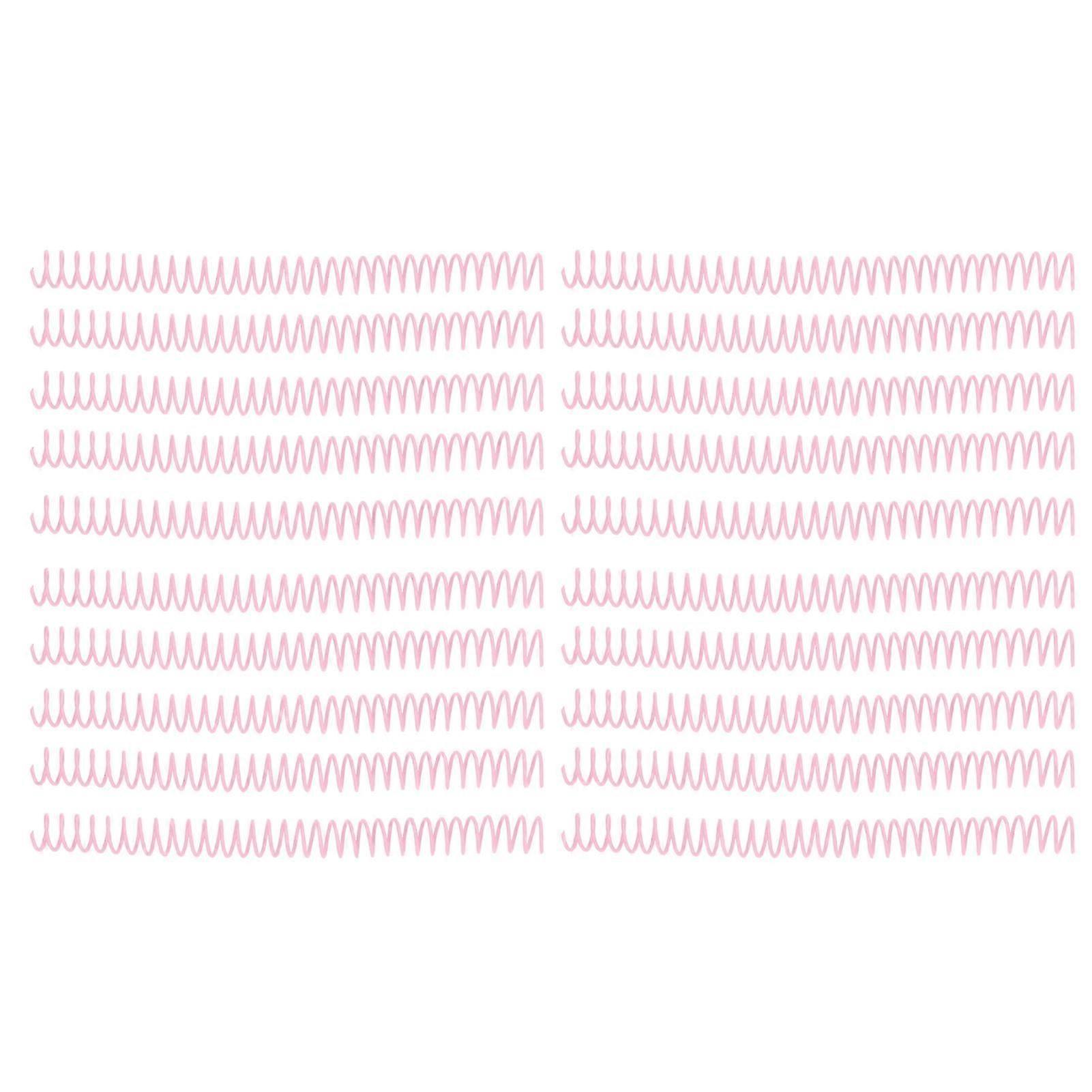 20 قطع لفائف ملزمة لولبية بلاستيكية 19 مم 3/4in معرف 30 ثقوب لوالب ل A4 A5 Notebook Pink