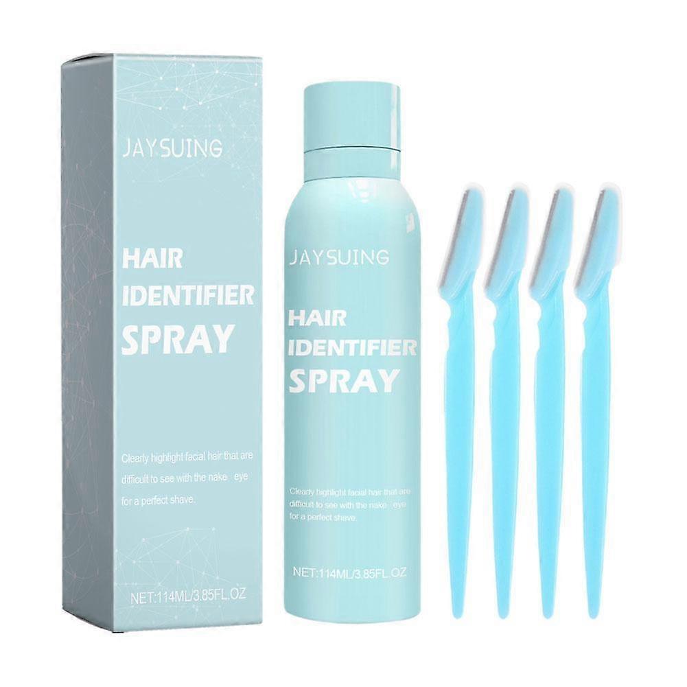 114ml+scraper*4(A)$Facial cleansing and softening hair quick cleansing mild non-irritating hair removal preparation spray JAA05-A017-1-BU1