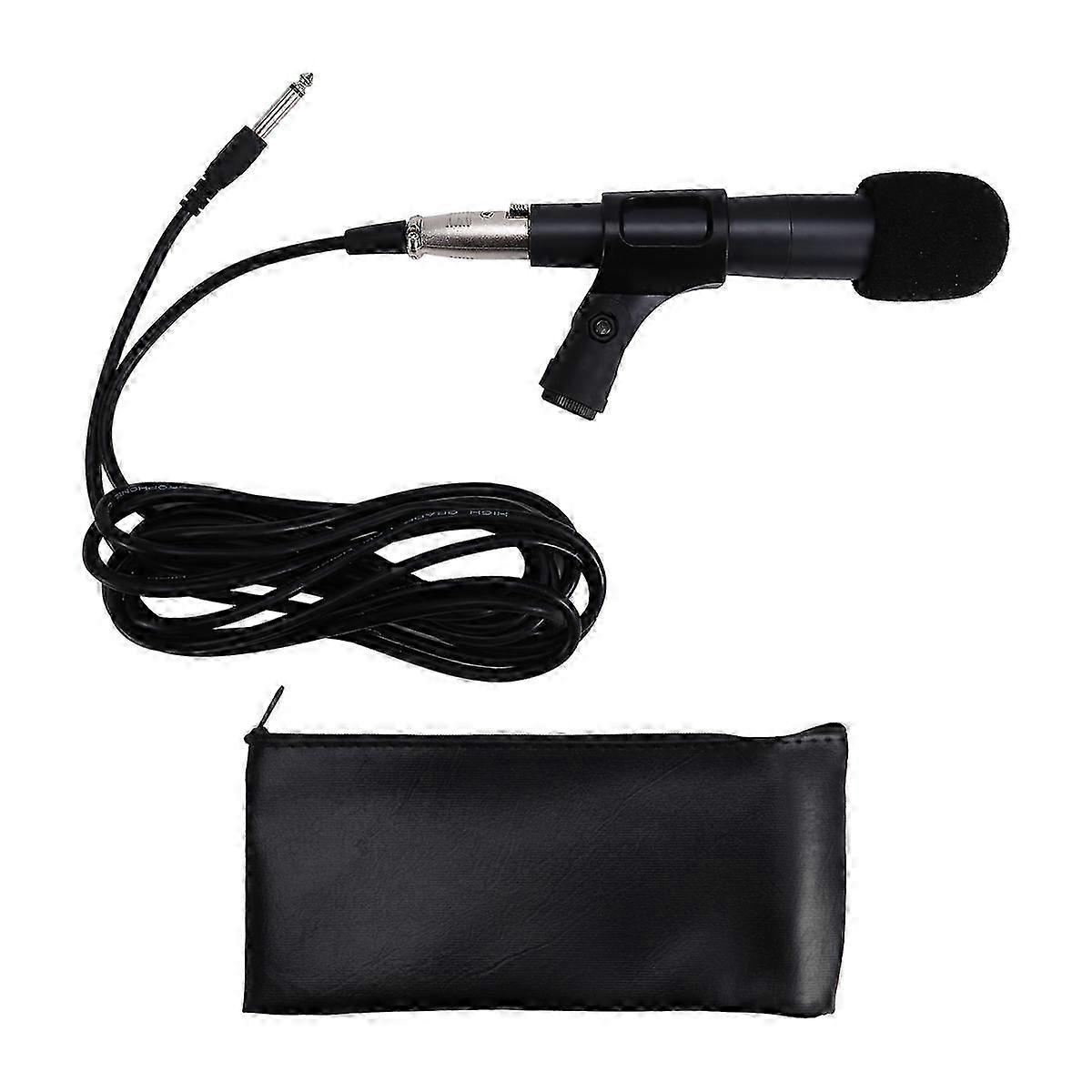 Mini Dynamic Microphone Stereo Studio Mic KTV Wired Handheld Mic