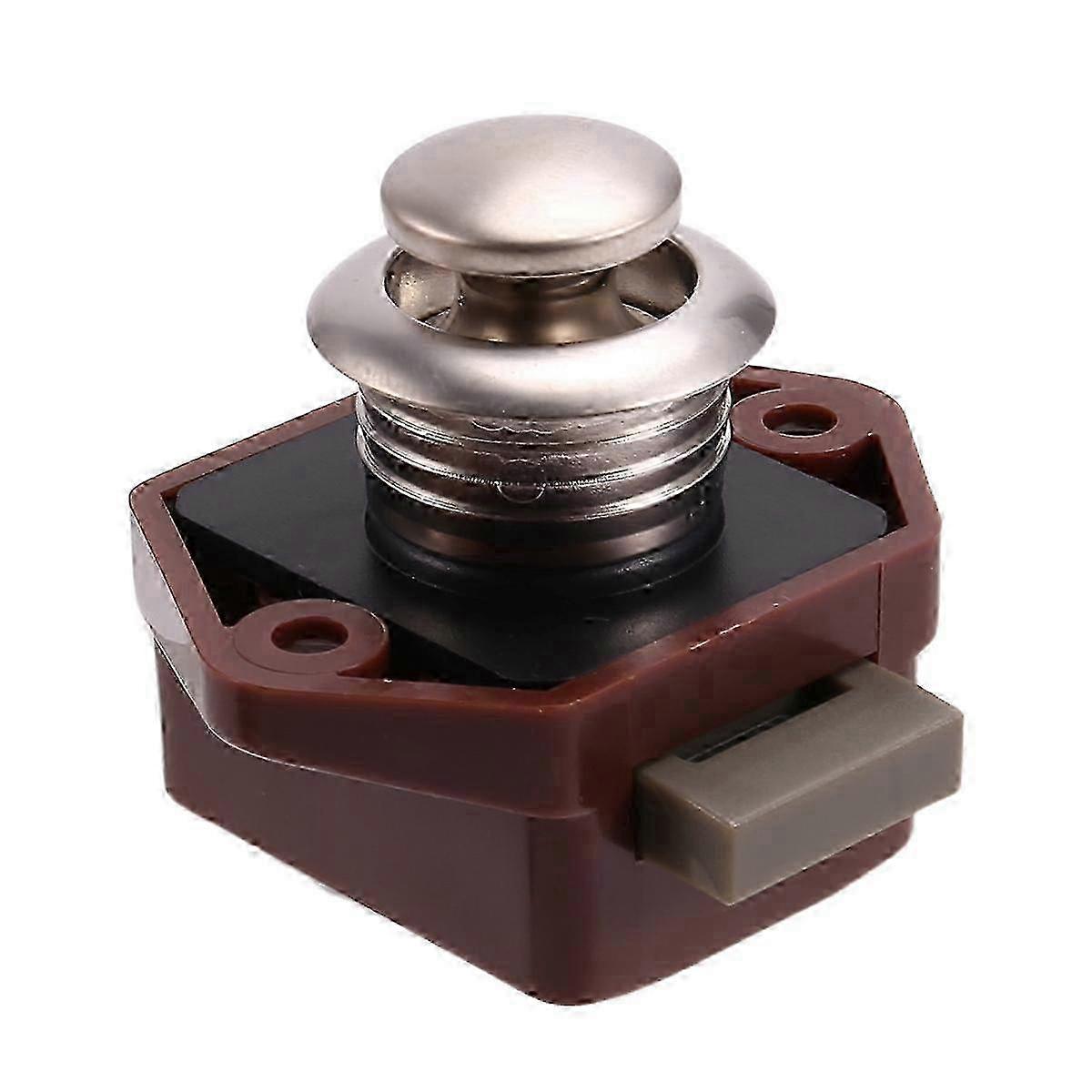 Door Catch Knobs Push Button Latch Lock Suitable for Various Doors and Cabinets, Easy to Install and Use